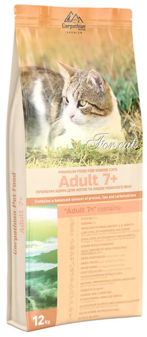 Преміум корм ТМ Carpathian Pet Food «Adult 7+»
