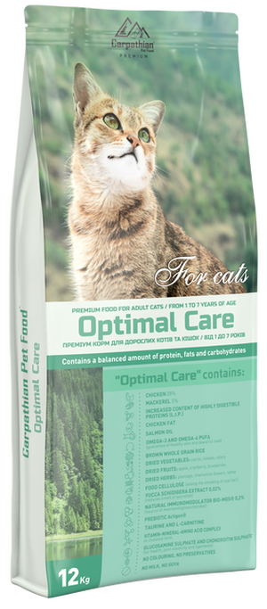 Преміум корм ТМ Carpathian Pet Food «Optimal Care»