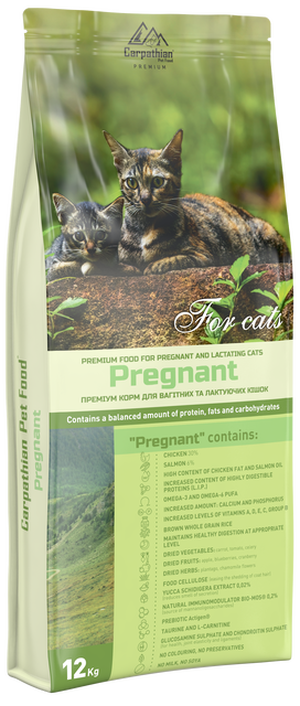 Преміум корм ТМ Carpathian Pet Food «Pregnant» Преміум корм ТМ Carpathian Pet Food «Pregnant»